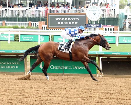 World Record wins an allowance optional claiming race at Churchill Downs