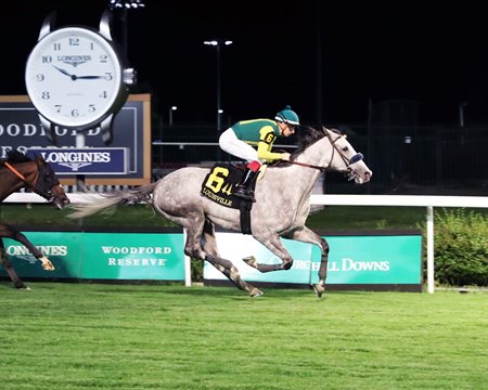 Utah Beach wins the Louisville Stakes at Churchill Downs