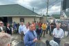California Horse Racing Board vice president Oscar Gonzales talks with news media about immigrant worker issues in horse racing May 1 at Churchill Downs