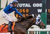 Think Big is piloted to victory by Ben Curtis in the shadow of the wire of the Twin Spires Turf Sprint presented by Accenture (G2).