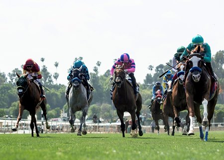Racing at Santa Anita Park