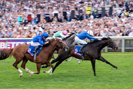 Ruling Court wins the Two Thousand Guineas at Newmarket Racecourse 