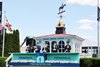 The Woodlawn Vase makes it’s way to the Winners Circle at Pimlico in prepartion for the 150th Preakness Stakes Day at Pimlico Racecourse on Saturday May 17, 2025. Photo By Bill Denver/MJC