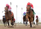 Jockey Ewsan Flores guides Classic Mo Town to victory in the $175,000 bet365 Eclipse Stakes (Grade II) for owner Bruno Schickedanz and trainer Martin Drexler. Woodbine/Michael Burns Photo
