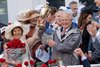 Sovereignty with Junior Alvarado wins the 151st running of the Kentucky Derby G1 at Churchill Downs in Louisville, Ky., on May 3, 2025. Trainer Bill Mott with wife Tina.