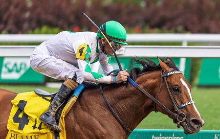 Mystik Dan wins the Blame Stakes at Churchill Downs