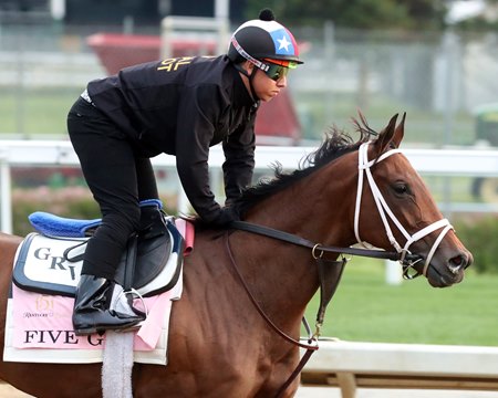 Five G is scheduled to make her grade 1 debut in the La Brea Stakes Dec. 28 at Santa Anita Park