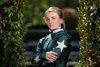 Hollie Doyle wearing the colours of Imad Alsagar poses at Ascot racecourse
Ascot 30.4.25 Pic: Edward Whitaker