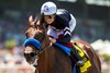 MyRacehorse and Leidel’s Seismic Beauty and jockey Antonio Fresu beat stablemate Splendora (Juan Hernandez up) to win the Grade II $200,000 Santa Margarita Stakes Sunday, May 25, 2025 at Santa Anita Park, Arcadia, CA.  The one-two finishers are both trained by Hall of Famer Bob Baffert.
Benoit Photo.