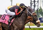 Fionn ( Twirling Candy) and Florent Geroux win the GIII Regret S. at Churchill Downs on 5.31.2025 for trainer Brad Cox.