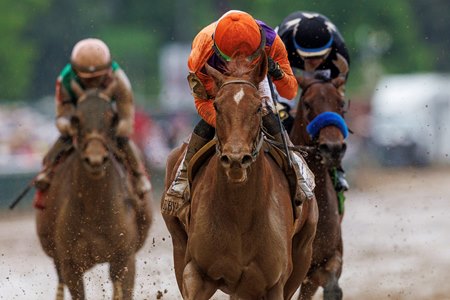 Kopion and Kazushi Kimura win the Derby City Distaff Stakes at Churchill Downs