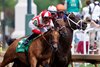 Raging Sea with Flavien Prat up for Trainer Chad C. Brown wins The 40th Running of The La Troienne Stakes at Churchill Downs in Louisville, KY on May 2 2025