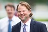 Trainer Charlie Fellowes is all smiles after recording his first Group winner in the UK when Eve Lodge won the Sirenia Stakes 
Kempton 4.9.21 Pic: Edward Whitaker