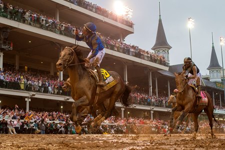 Sovereignty defeats Journalism in the Kentucky Derby at Churchill Downs