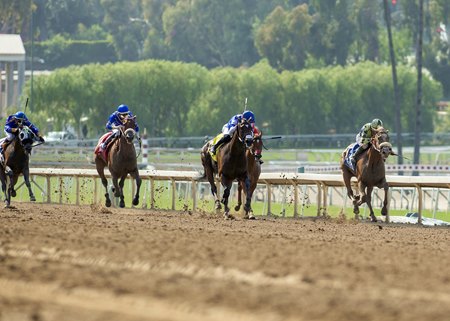 Racing at Santa Anita Park