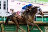 Good Cheer with Luis Saez wins the Kentucky Oaks (G1) at Churchill Downs in Louisville, KY on May 2, 2025.