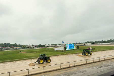 The track at the Maryland State Fairgrounds in Timonium, Md.