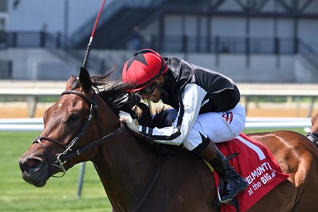 Bellezza wins the Sheepshead Bay Stakes at Aqueduct Racetrack