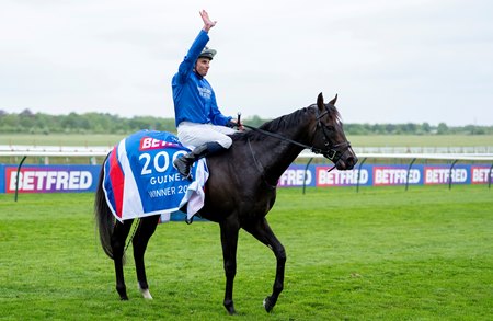 Ruling Court after winning the Two Thousand Guineas at Newmarket Racecourse