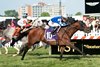 Fort Washington and Junior Alvardo Win Race 12, Dinner Party Stakes, Pimlico Racecourse, Baltimore, MD May 17, 2025, Javier Molina/Bloodhorse 
