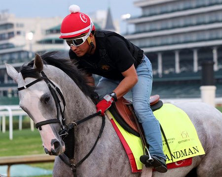 Arkansas Derby winner Sandman could deliver another strong late run in the Kentucky Derby at Churchill Downs