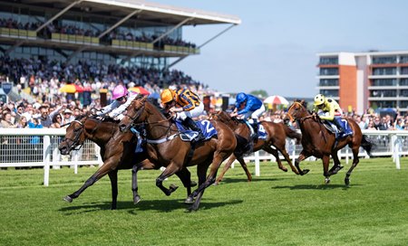 Lead Artist wins the Lockinge Stakes at Newbury