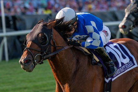 Fort Washington wins the Dinner Party Stakes at Pimlico Race Course