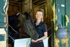 Amelia Green with her first stakes winner, On Command. 
Amelia J. Green at her Saratoga barn at Saratoga Race Course in Saratoga Springs, NY., on June 4, 2025.