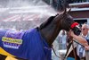 Raging Torrent and Frankie Dettori win the Metropolitan Handicap G1, Saratoga Race Course, Saratoga Springs, NY, June 7, 2025, Javier Molina-Mathea Kelley-BloodHorse