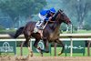 Sovereignty with Junior Alvarado wins the Belmont Stakes (G1) at Saratoga Race Course in Saratoga Springs, NY., on June 7, 2025.