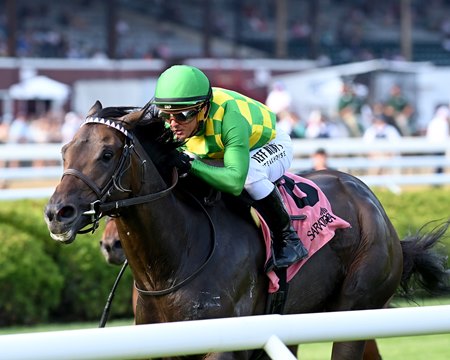 Donegal Momentum posts a clear victory in the Poker Stakes at Saratoga Race Course
