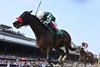 Raging Torrent wins the 2025 Met Mile at Saratoga Race Course