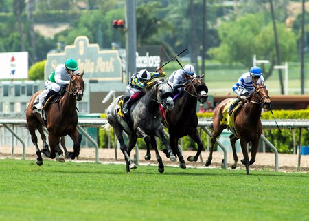 Racing at Santa Anita Park