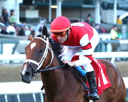 Destino d'Oro wins an allowance contest at Churchill Downs