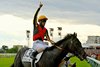 Croix Du Nord, ridden by Yuichi Kitamura, wins the 2025 Japanese Derby at Tokyo Race Course