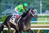 A. P. Kid with John Velasquez wins the Pennine Ridge (G3) at Saratoga Race Course in Saratoga Springs, New York, on June 7, 2025.