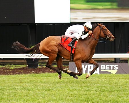 Whiskey Decision wins the 2025 Eatontown Stakes at Monmouth Park
