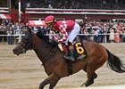 Nitrogen wins the 2025 Wonder Again Stakes at Saratoga Race Course