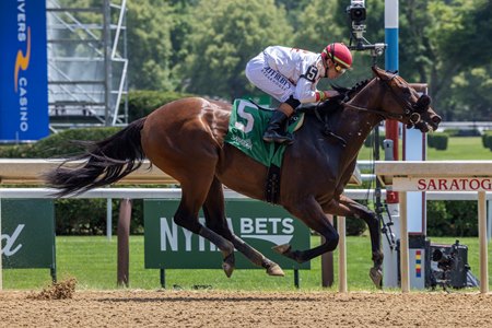 Train the Trainer wins the Mike Lee Stakes at Saratoga Race Course