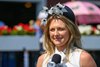 Maggie Wolfendale with FOX Sports and NYRA tv. at Saratoga Race Course in Saratoga Springs, NY., on June 4, 2025.