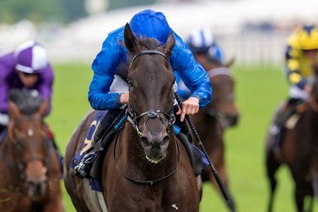 Rebel's Romance wins the Hardwicke Stakes at Ascot Racecourse