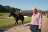 Trainer Paul Cole with his Chesham stakes winner Berkshire at Whatcombe
Wantage 8.7.13 Pic: Edward Whitaker