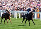 Charles Darwin and Ryan Moore win the Norfolk Stakes G2, Royal Ascot 2025, Ascot Racecourse, Ascot UK, 6-19-25, Mathea Kelley-Bloodhorse