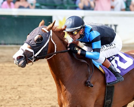 Verifire wins the Maxfield Stakes at Churchill Downs