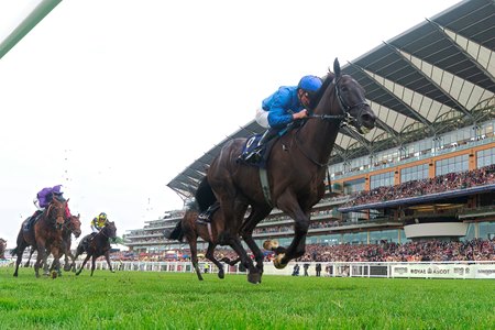 Rebel's Romance wins the Hardwicke Stakes at Ascot Racecourse