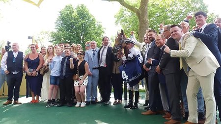 Basher Watts Racing syndicate with Shes Perfect after the French One Thousand Guineas at ParisLongchamp