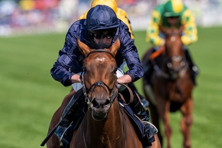Garden of Eden wins the Ribblesdale Stakes at Ascot Racecourse