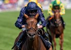 Garden of Eden and Ryan Moore win the Ribblesdale Stakes, Royal Ascot 2025, Ascot Racecourse, Ascot UK, 6-19-25, Mathea Kelley-Bloodhorse