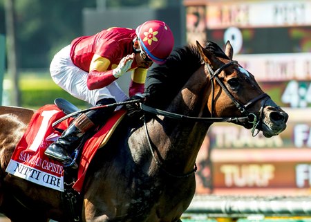 Nitti wins the San Juan Capistrano Stakes at Santa Anita Park