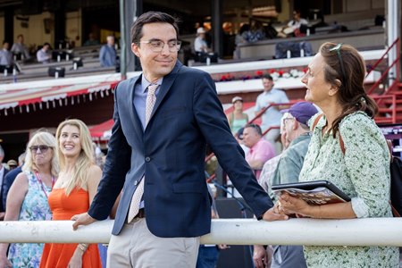Miguel Clement and family after Coach Case's June 4 win at Saratoga Race Course